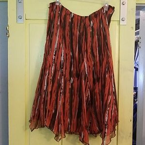 Asymmetrical skirt size XL